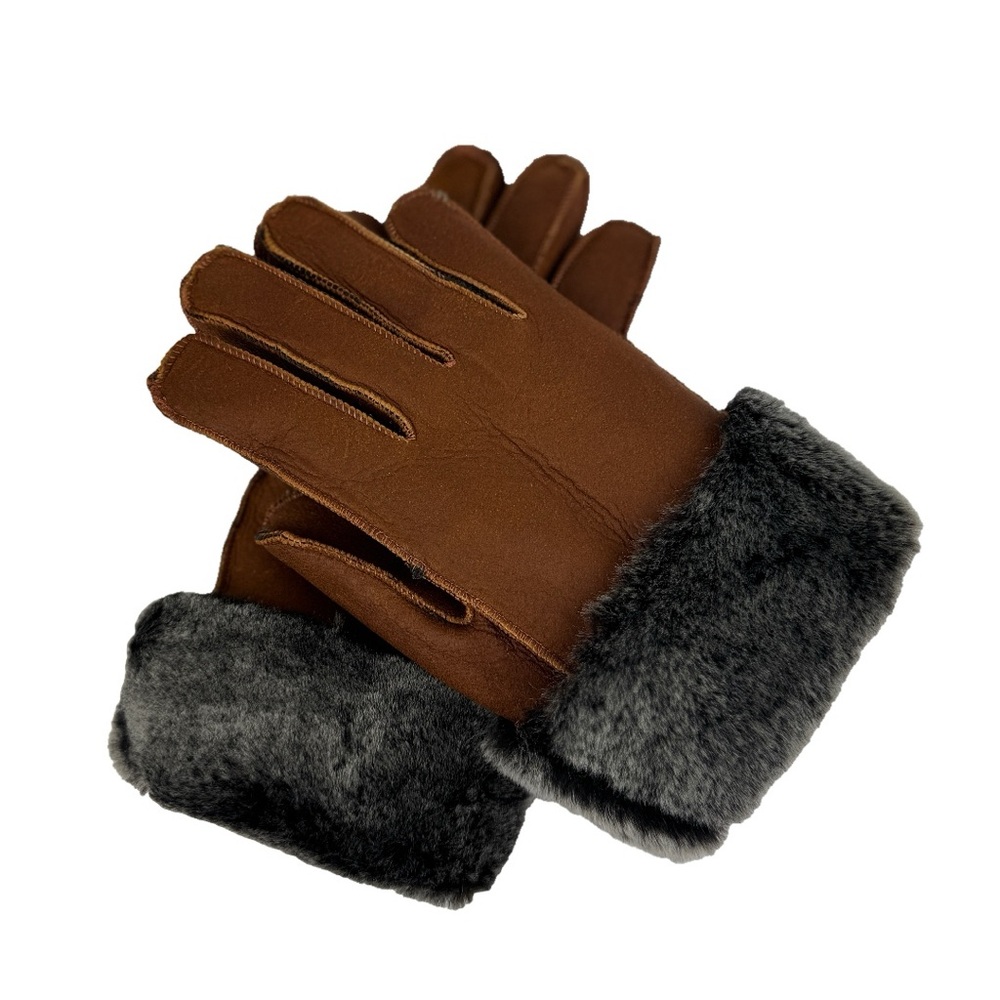 Unisex Premium Shearling Sheepskin Leather Gloves